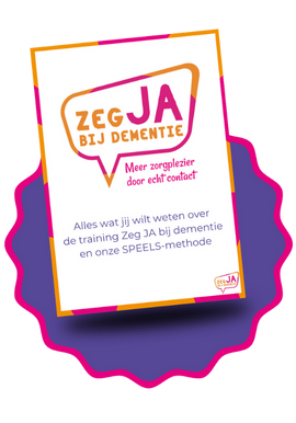 ebook Zeg JA bij dementie en de SPEELS methode